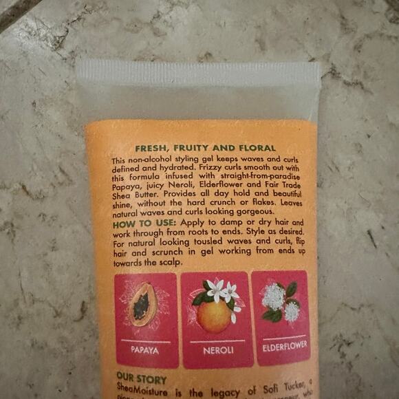 SheaMoisture Frizz Control Styling Gel for Curly Hair Papaya and Neroli 8 Oz NEW - Picture 6 of 8